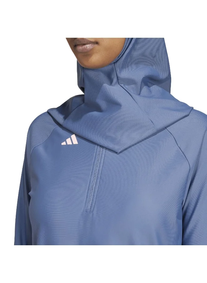 adidas بلوزة سباحة   زرقاء