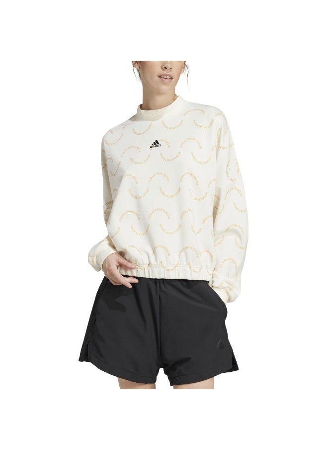 Adidas adidas W Res Swt White Training Sweatshirts 2XS  - Image 4
