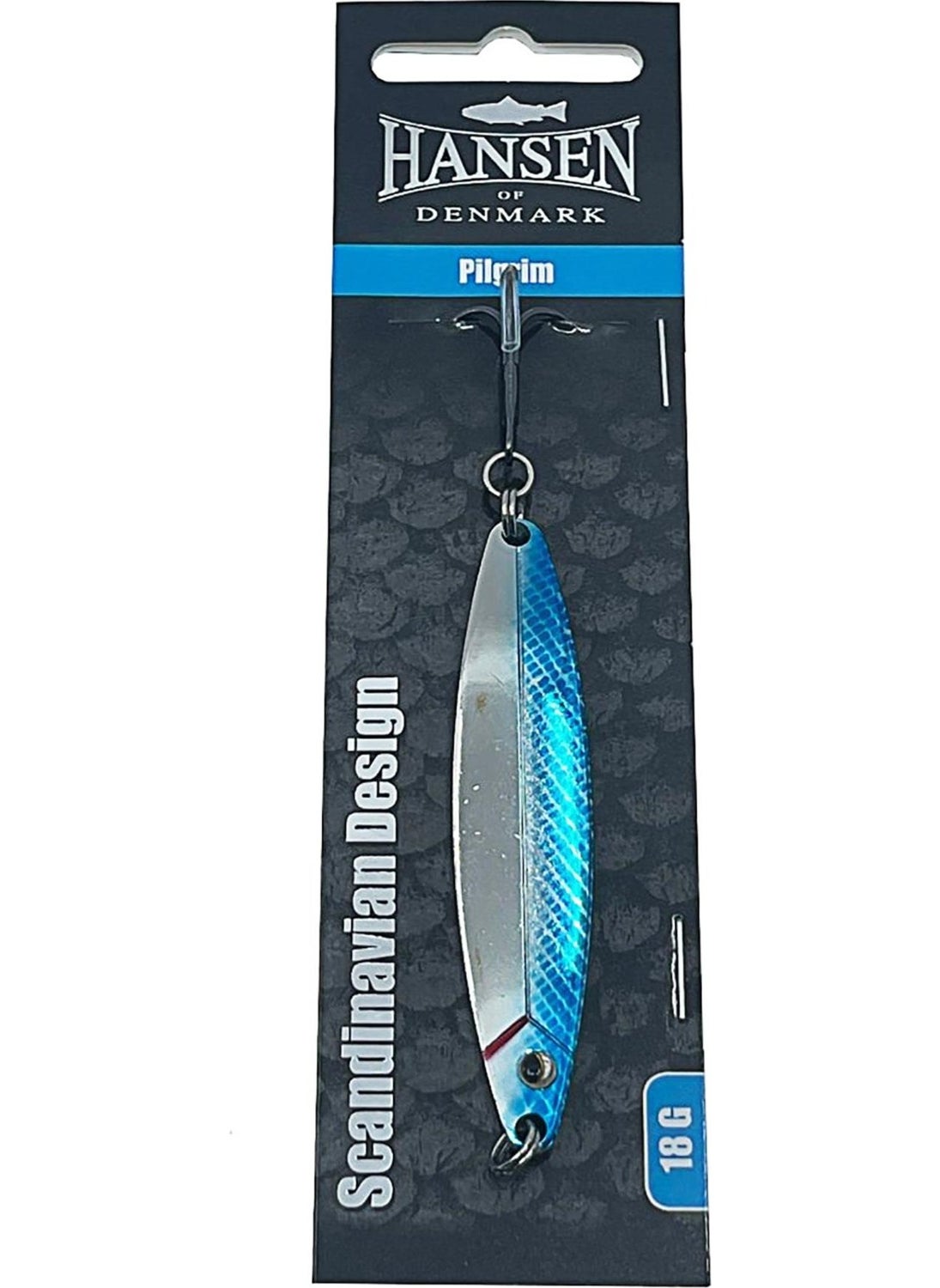 Hansen - Pilgrim 7.8cm 18G Silver/blue Spoon Bait - Image 1