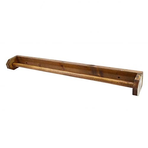 Vm decor Towel Rail Wall Mounted Wooden Towel Rack Bathroom Towels Holder 73 cm - Image 2