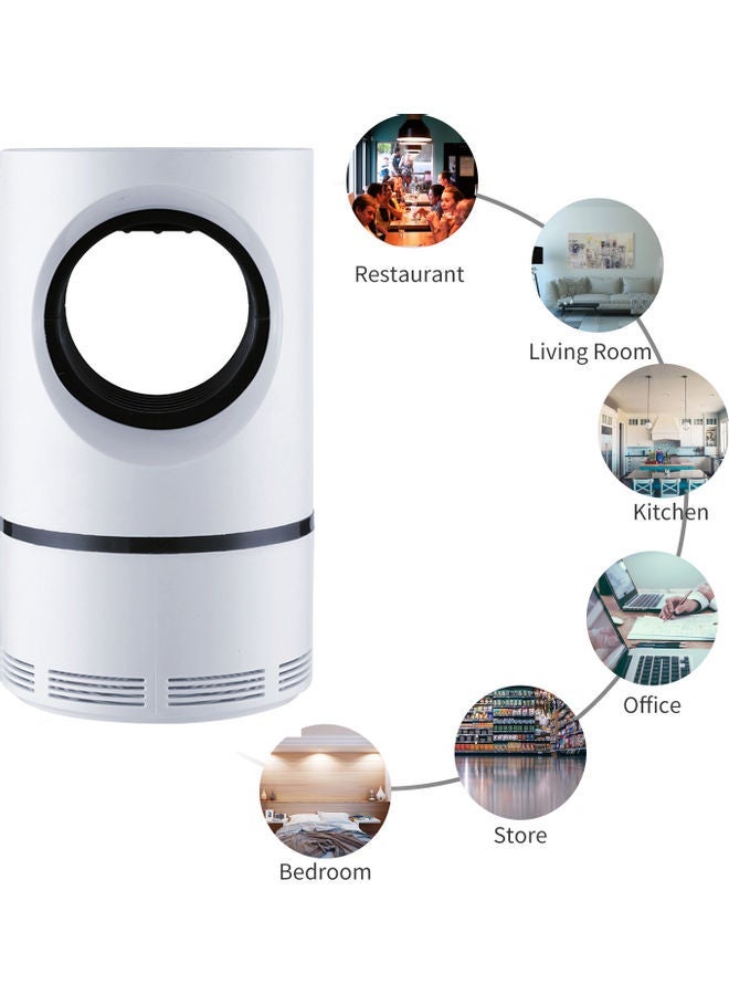 NIBEMINENT LED Light And Insect Zapper White - Image 4