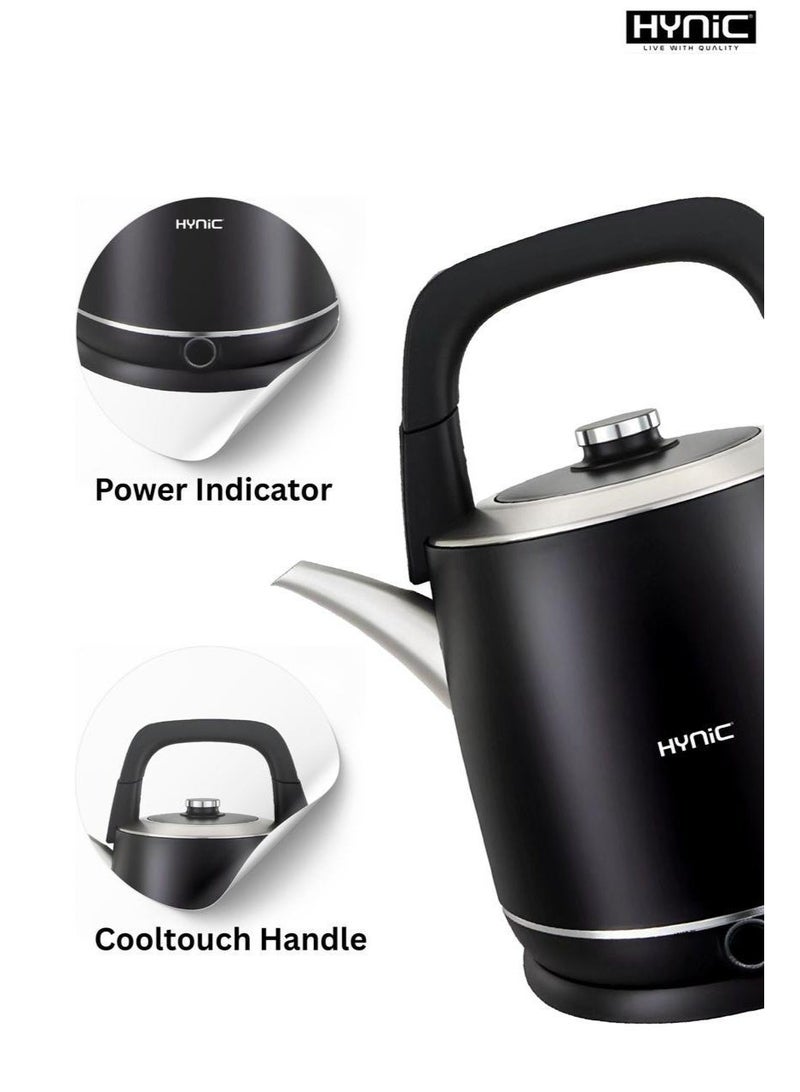 HYNIC HK852 Electric Tea Kettle 5 Liter Large Capacity 2000W Double Wall Stainless Steel Kettle with Cool Touch Handle & Overheat Safety - Image 3