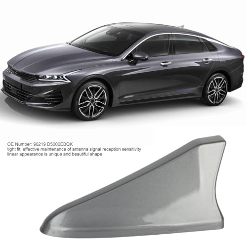Generic Qiilu Car Shark Fin Antenna Cover, Shark Fin Roof Antenna Cover 96219 D5000EBQK Roof Antenna Aerial Shell Replacement for Hyundai Elantra Sedan(Silver)  - Image 2