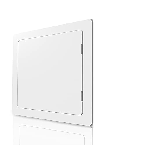 BOZZON Access Panel for Drywall - 16 x 16 inch - Wall Hole Cover - Access Door - Plumbing Access Panel for Drywall - Heavy Durable Plastic White - Image 1