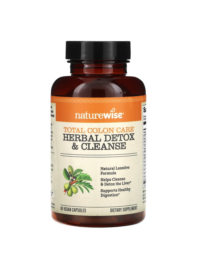 Total Colon Care, Herbal Detox & Cleanse, 60 Vegan Capsules