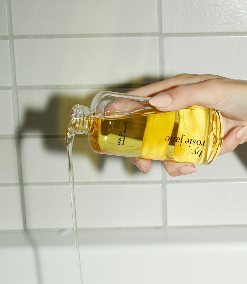 By Rosie Jane Everyday Body Oil (Dulce Fragrance) - Vanilla, Hinoki Wood & Nude Musk Scented Body Care with Sunflower, Olive & Rosehip Seed Oil to Hydrate and Nourish Dry Skin (5 fl oz) - Image 2