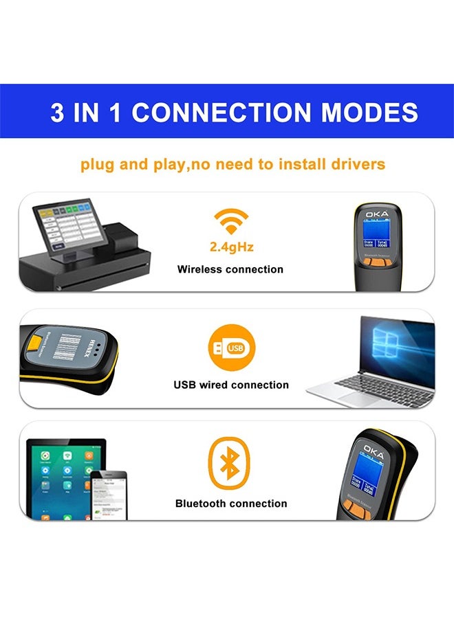 OKA Laser barcode scanner QR Code high quality wireless 2D /HC300RS  - Image 5