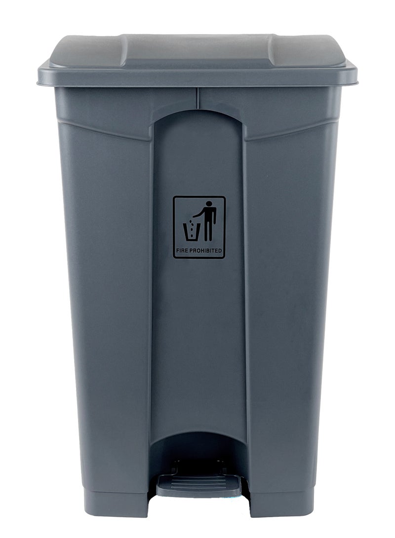 Gator Step Trash Bin | Plastic Matte Finish | Functional Waste & Garbage Waste Bin | Suitable For Homes, Villas, Large Areas & Communal Spaces | Grey | 87 Liters - Image 5