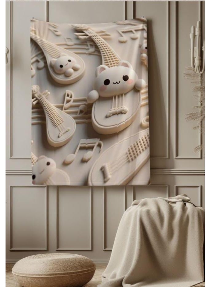 عام بطانية رقيقة من الفانيلا (دافئة ومريحة، ومناسبة للنوم واستخدام الألعاب وإزالة الغبار ومقاومة للرمل) 150 سم * 200 سم - 379 - Image 4