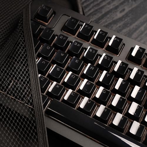 Mintcaps Keycaps, Crystal Jelly Black Keycaps, Shine Through Translucent Custom Keyboard Keycap Set 134Keys, OEM Profile Keyboard Key caps for 60%/65%/75%/80%/100% Cherry Gateron MX Mechanical - Image 1