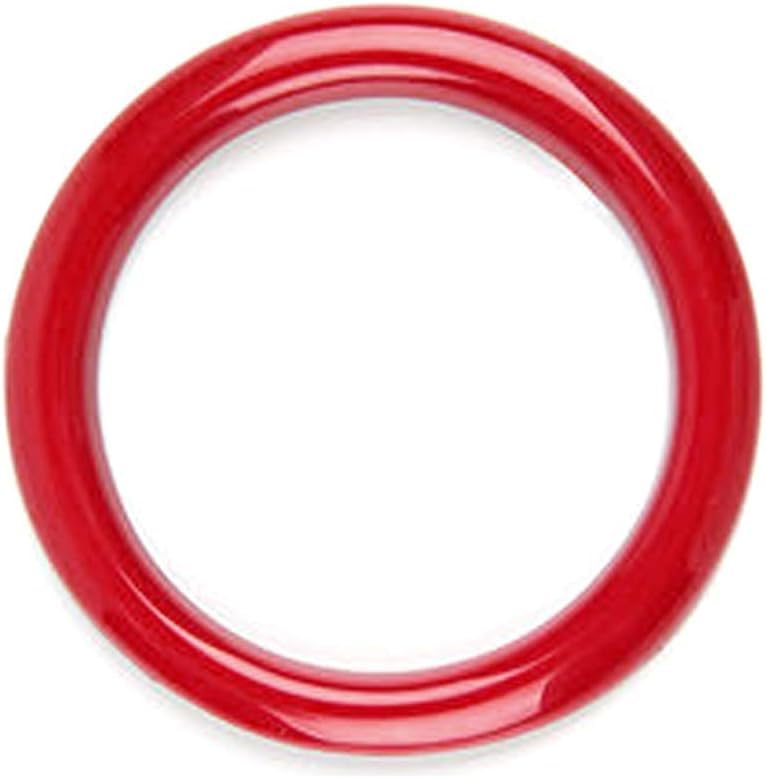 TLIFORT Dashboard Center Clock Surrounding Compass Cover Aluminum Ring Emblem Sticker for Porsche 911 718 Cayenne Macan Panamera, etc.(Red) - Image 5