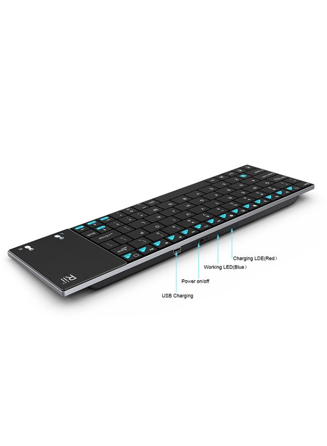 KUYING New Wireless Mini Keyboard With Touch Control Panel 