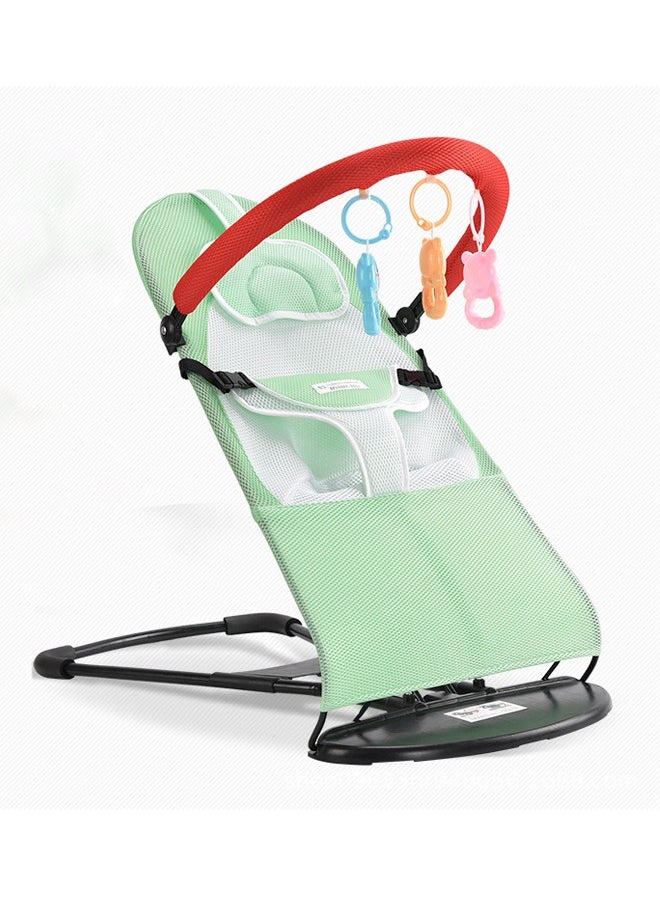 LO.BABY.VE Portable Baby Bouncer, Bouncer Seat for Babies 0-12 Months,Ergonomic Baby Seat with 3-Height Adjustments  - Image 1