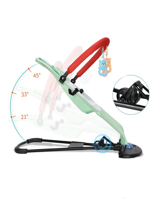 LO.BABY.VE Portable Baby Bouncer, Bouncer Seat for Babies 0-12 Months,Ergonomic Baby Seat with 3-Height Adjustments  - Image 2