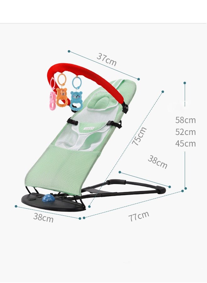 LO.BABY.VE Portable Baby Bouncer, Bouncer Seat for Babies 0-12 Months,Ergonomic Baby Seat with 3-Height Adjustments  - Image 4