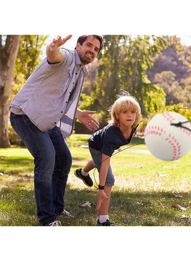 مجموعة من 4 كرات "Space Ball" فائقة الارتداد مزودة بحزام للمعصم؛ كرات رياضية للارتداد والتمارين، لعبة ممتعة للعب الفردي ومناسبة للاستخدام الداخلي والخارجي. - Image 4