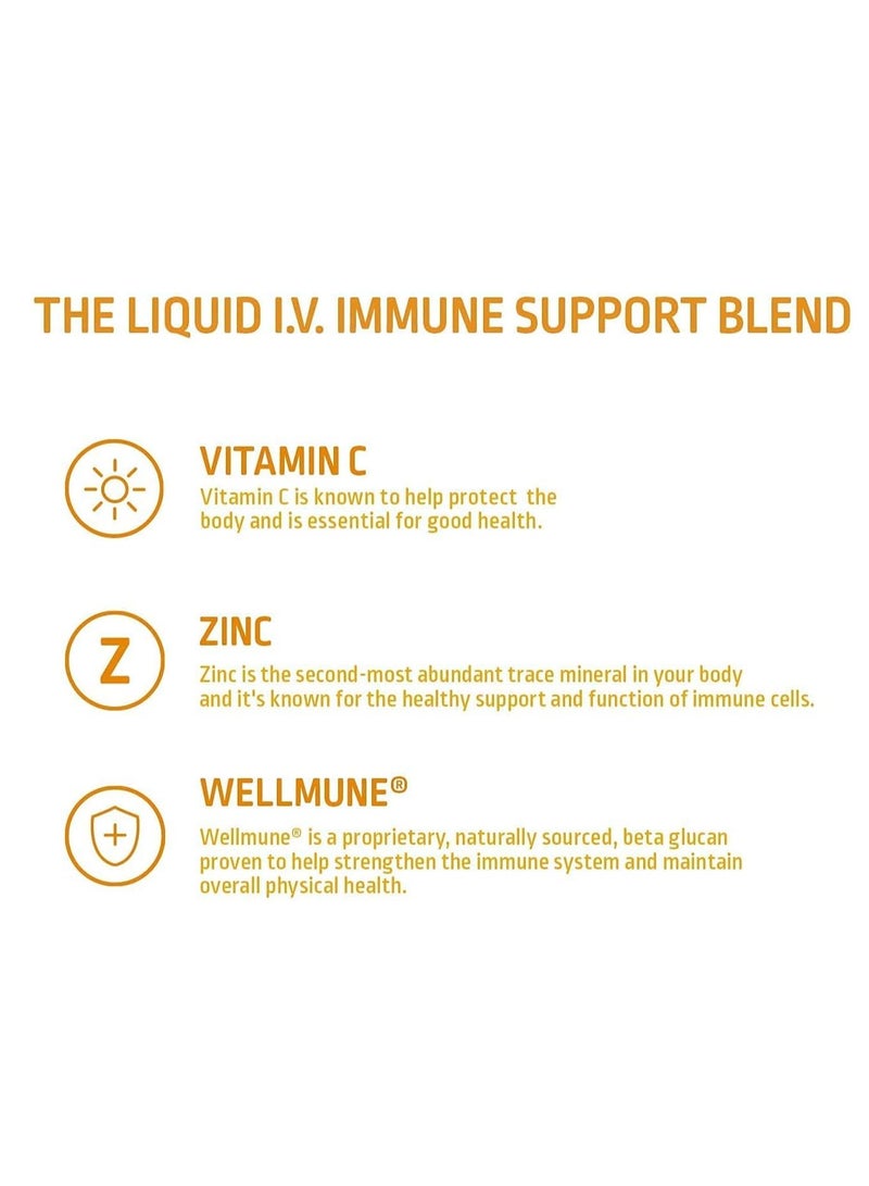 ليكويد آي.في. مضاعف الترطيب + دعم المناعة، 0.56 أونصة، 10 حصص، اليوسفي - Image 2