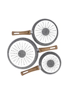 ALBERTO Alberto  Granite Fry Pan Set 3 Pcs  - Image 5