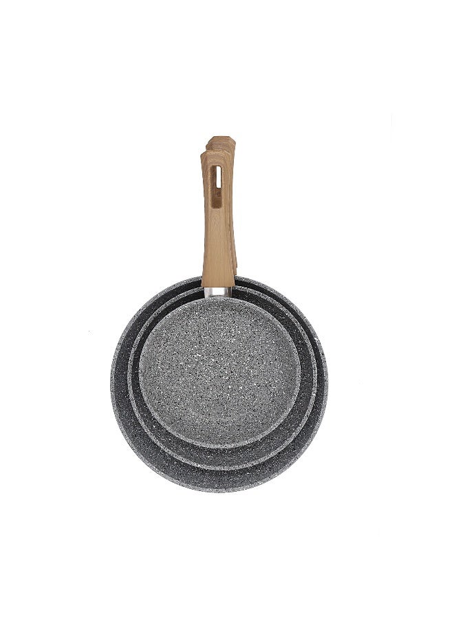 ALBERTO Alberto  Granite Fry Pan Set 3 Pcs  - Image 2