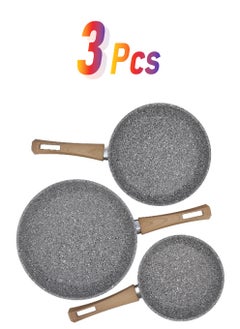 ALBERTO Alberto  Granite Fry Pan Set 3 Pcs  - Image 1