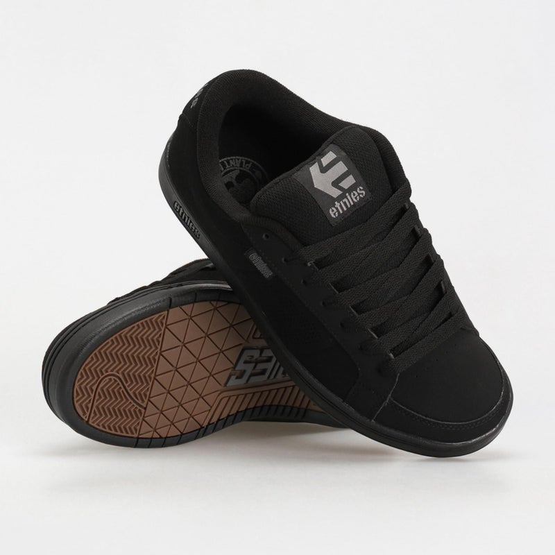 Etnies حذاء التزلج للرجال من إتنيز كينغ بن الكلاسيكي المريح والمتين مع نعل داخلي من EVA مقطوع بالليزر - أسود/أسود - 7.5 - Image 2