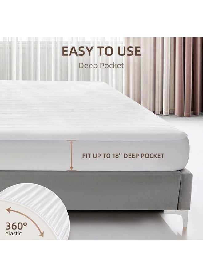 Caperia Heated Mattress Pad Queen Size Electric Mattress Dual Controller Bed Warmer 9 Heat Settings, 1-12 Hours Auto Off Memory Function Deep Pocket, Fast Heating, Machine Washable Queen 60"x80" - Image 5