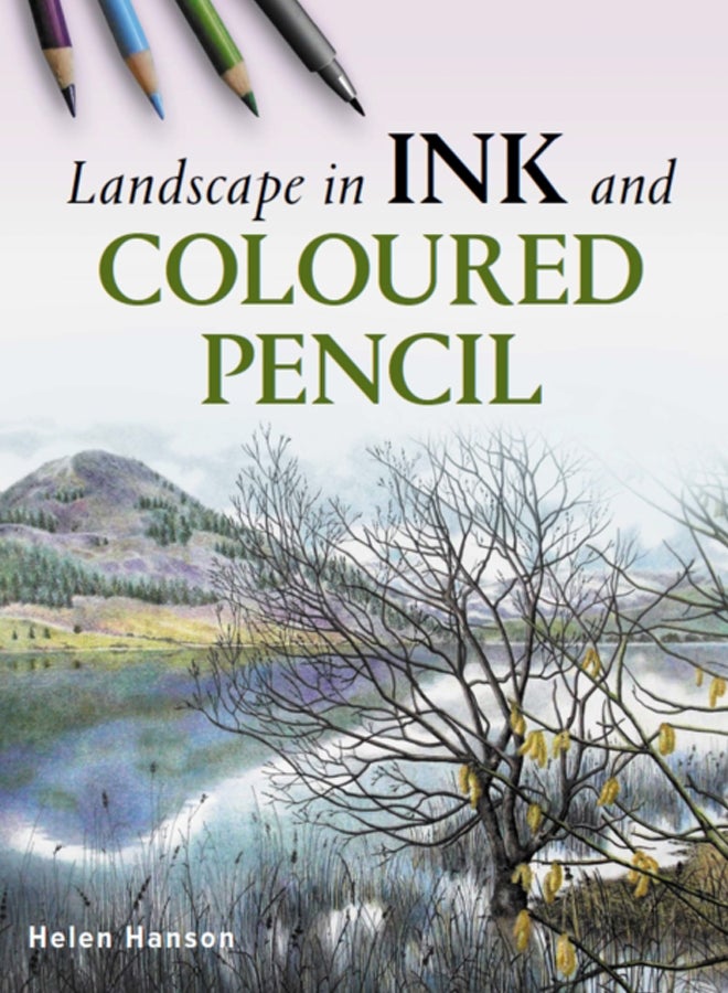 Landscape in Ink and Coloured Pencil