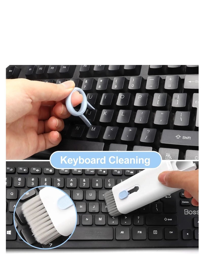 HEXABEX - 7 in 1 Portable Multifunctional Cleaning Kit with Pen for Earbud Keyboard Laptop Mobile - Image 1