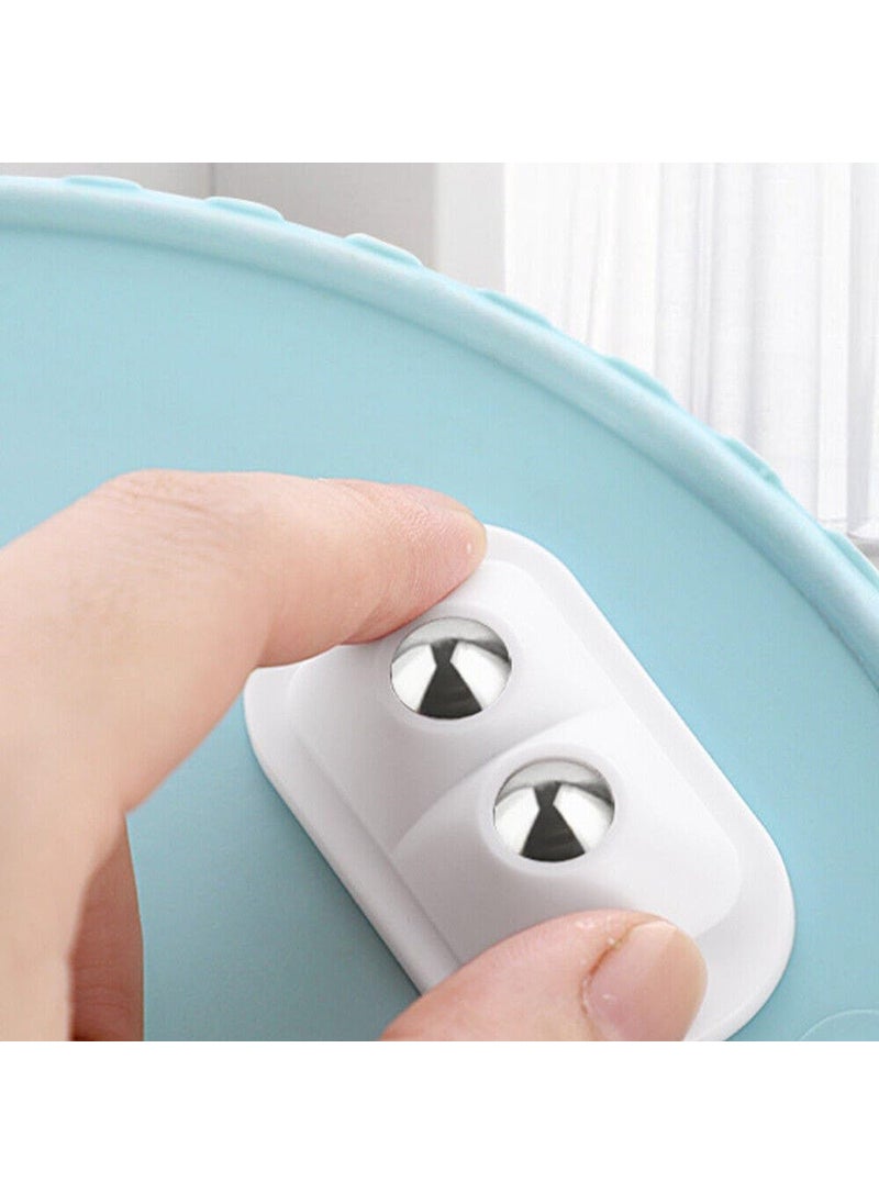 Mantavya Mantavya Double Bead 360 Swivel Wheels Mini Caster WheelsMini Caster Wheels for AppliancesSelf Adhesive Caster WheelsAdhesive Wheels for Furniture 16 PCS  - Image 4