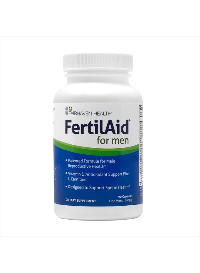 fairhaven health FertilAid for Men - Male Fertility Pill - Sperm Count, Motility and Morphology Support - Targeted Fertility Ingredients and Men's Vitamin Blend (90 Capsules / 1 Month Supply) - Image 1