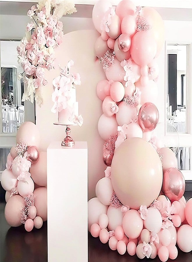 PartyWoo Light Pink Balloons 140 pcs Different Sizes of 18 12 10 5 Inch Pastel Baby Pale Light Blush Pink Balloon Arch Kit Garland for Wedding Baby Shower Birthday Party Decorations Pink-Q01 - Image 5