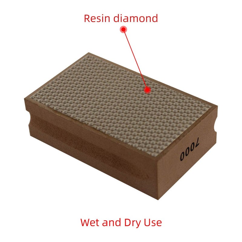 BSRTTOOL Diamond Hand Polishing Pads 7000 Grit Polishing Tile Stone Marble Concrete Ceramics Granite Glass 1Pcs 7000 - Image 3