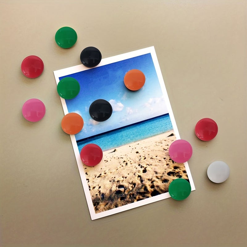 16 Pieces Vibrant Circular Magnets Adorable Kitchen Decoration Refrigerator Artwork For Home Workplace Lockers Cabinets Sturdy Reliable Grip Ideal Mother S Day Present Mixed Colors - Image 2