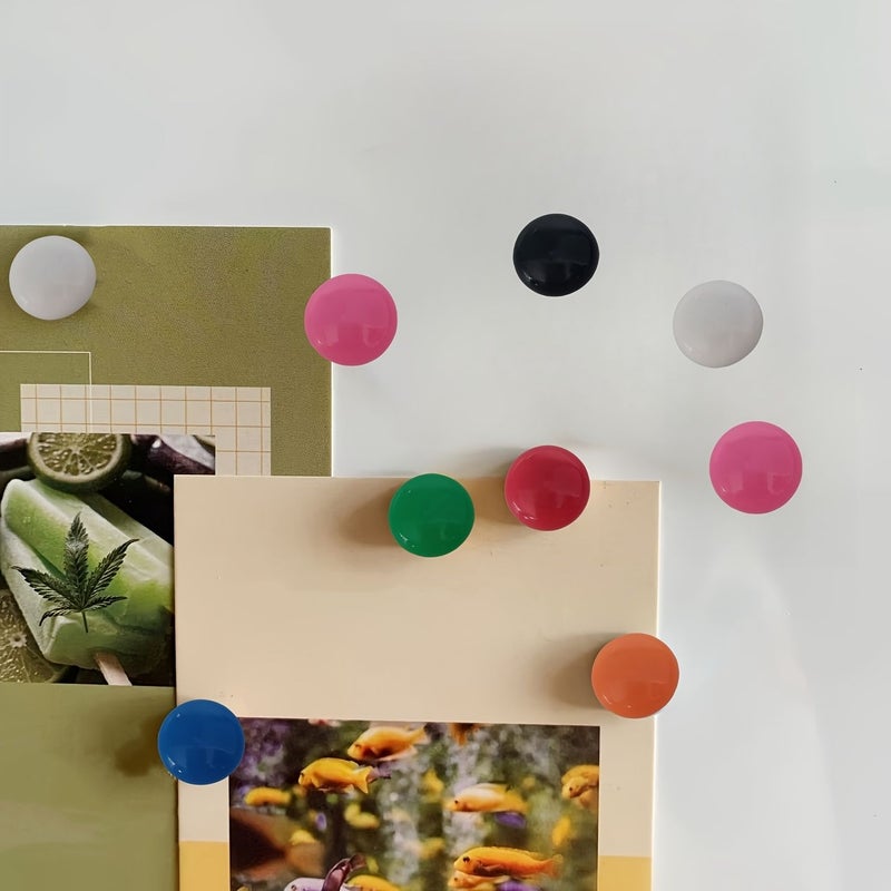 16 Pieces Vibrant Circular Magnets Adorable Kitchen Decoration Refrigerator Artwork For Home Workplace Lockers Cabinets Sturdy Reliable Grip Ideal Mother S Day Present Mixed Colors - Image 4
