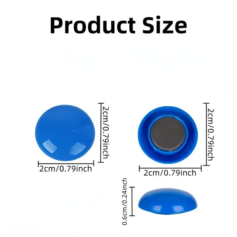 16 Pieces Vibrant Circular Magnets Adorable Kitchen Decoration Refrigerator Artwork For Home Workplace Lockers Cabinets Sturdy Reliable Grip Ideal Mother S Day Present Mixed Colors - Image 3