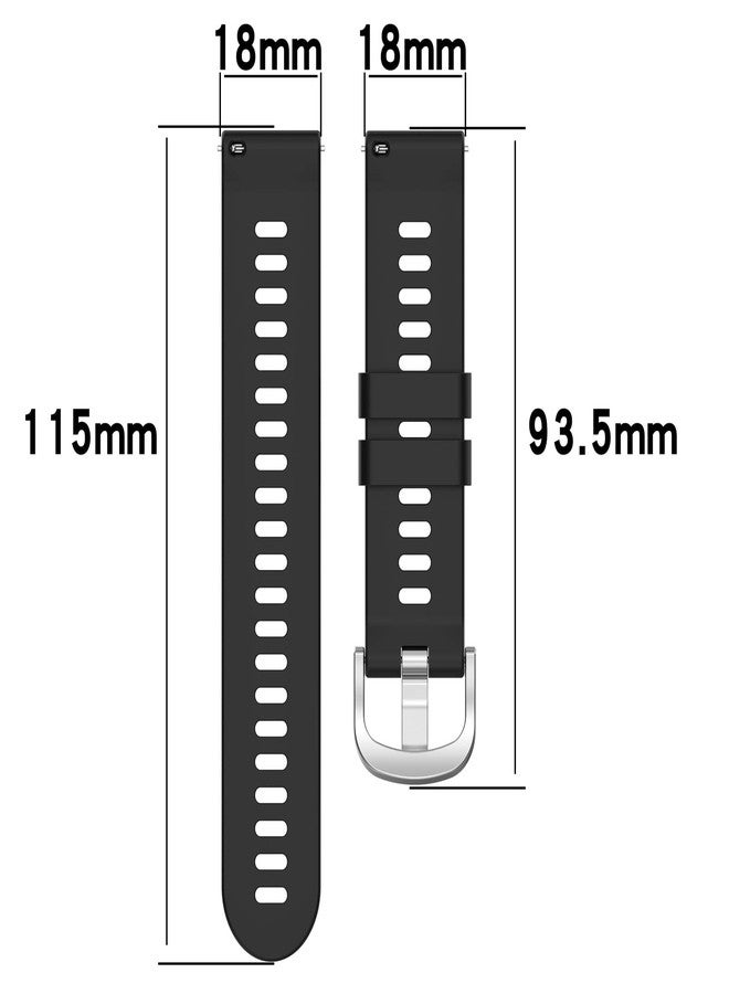AWADUO Compatible For Garmin Forerunner 255S/255S Music Replacement Band 18mm Replacement Silicone Wrist Band Strap for Man and Woman, Soft And Durable - Image 5