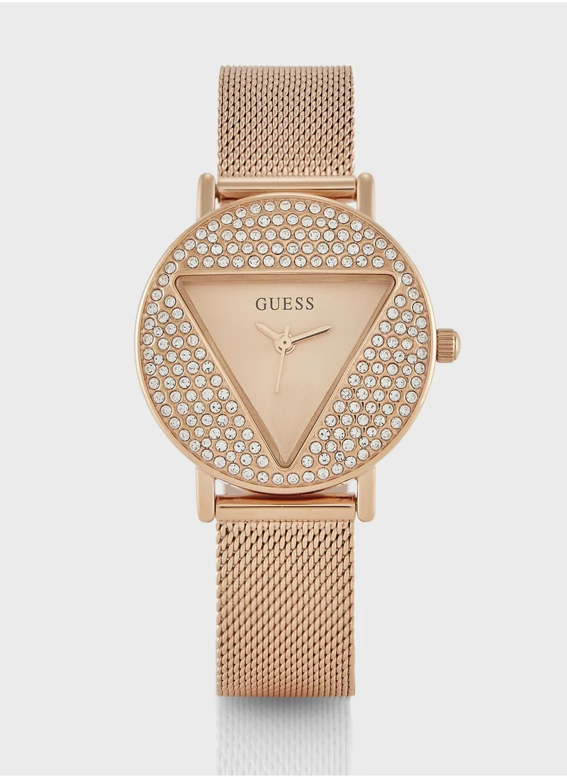 GUESS Mini Iconic Steel Strap Analog Watch