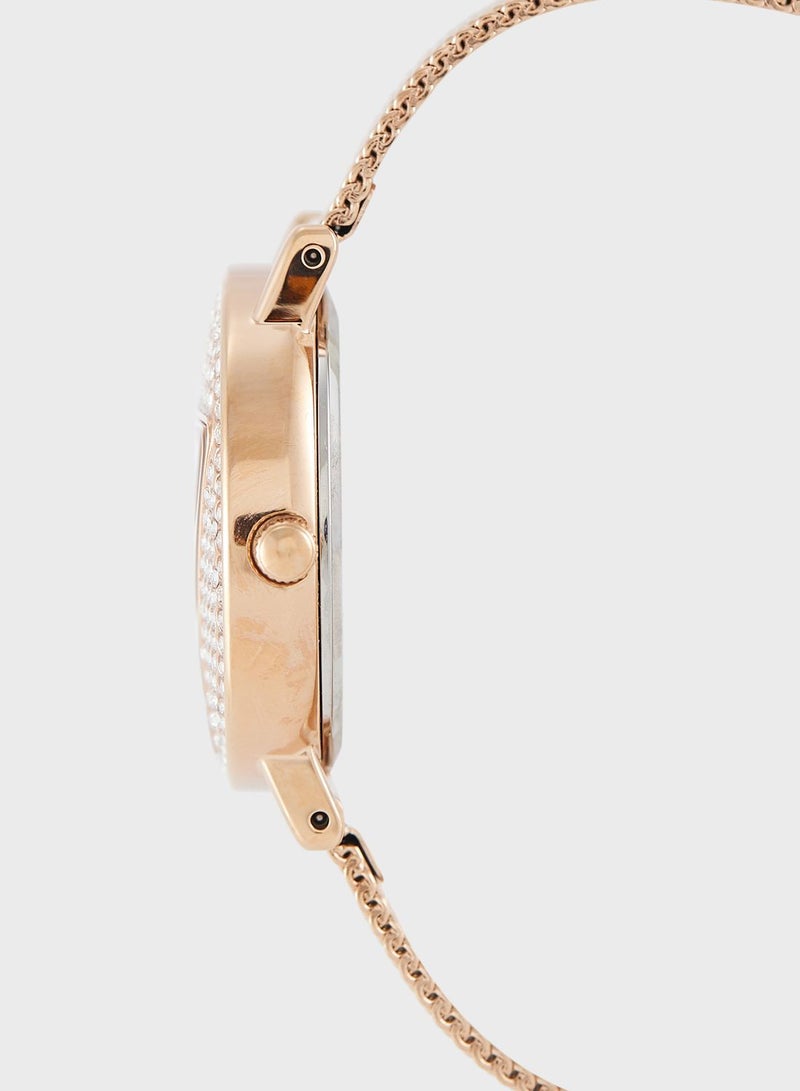 GUESS Mini Iconic Steel Strap Analog Watch - Image 3