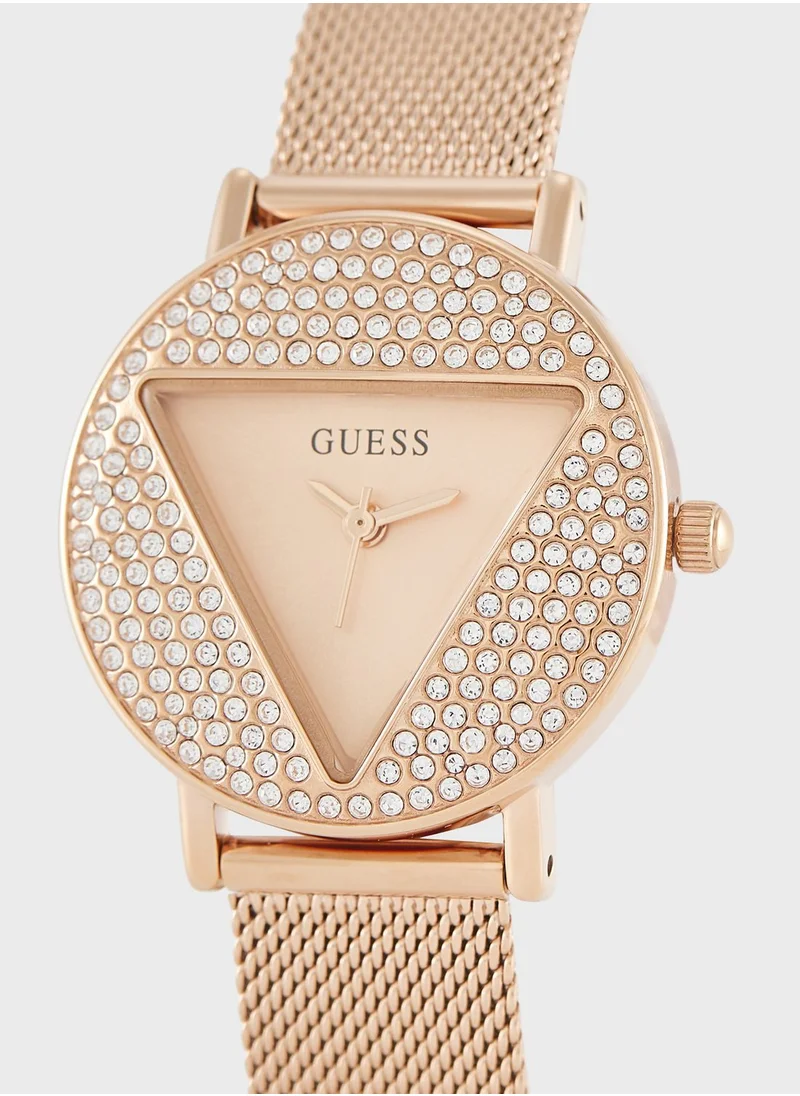 GUESS Mini Iconic Steel Strap Analog Watch
