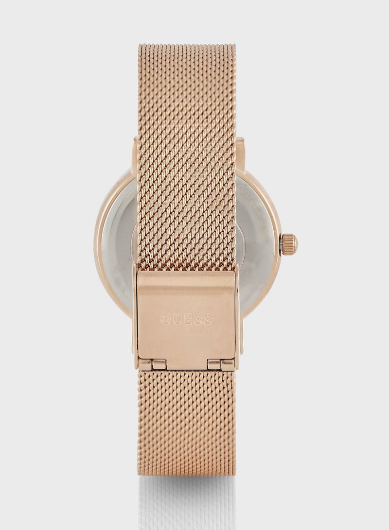 GUESS Mini Iconic Steel Strap Analog Watch - Image 4