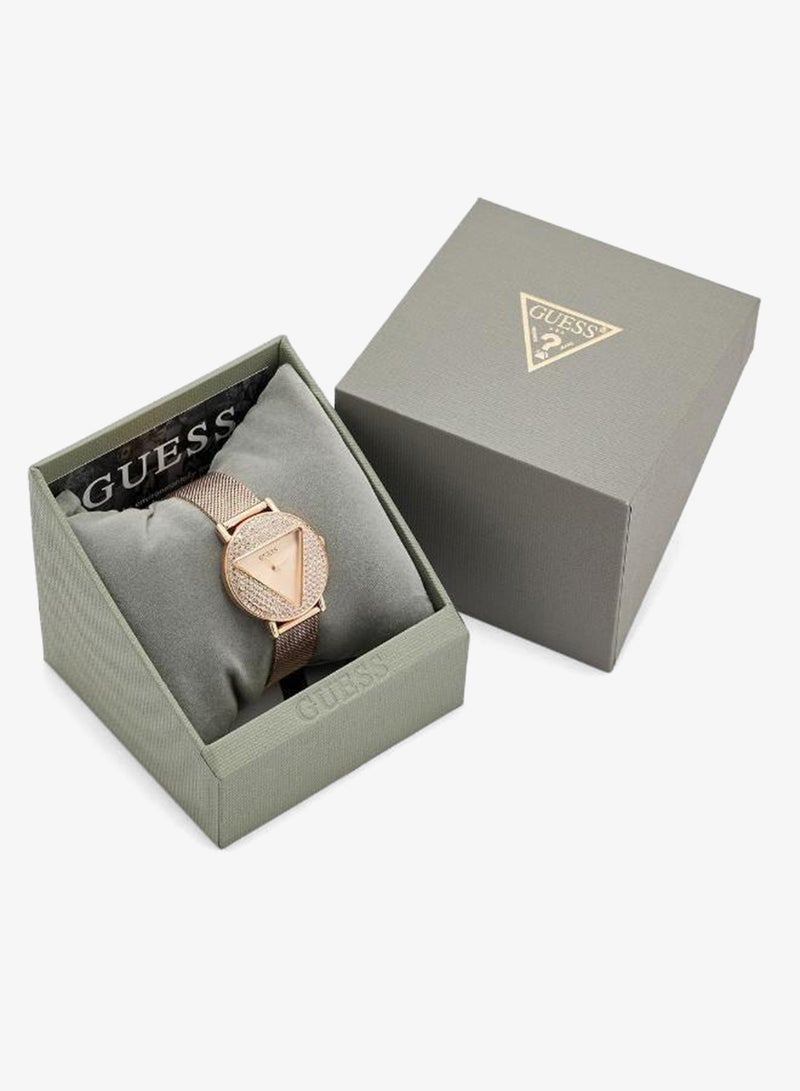 GUESS Mini Iconic Steel Strap Analog Watch - Image 5