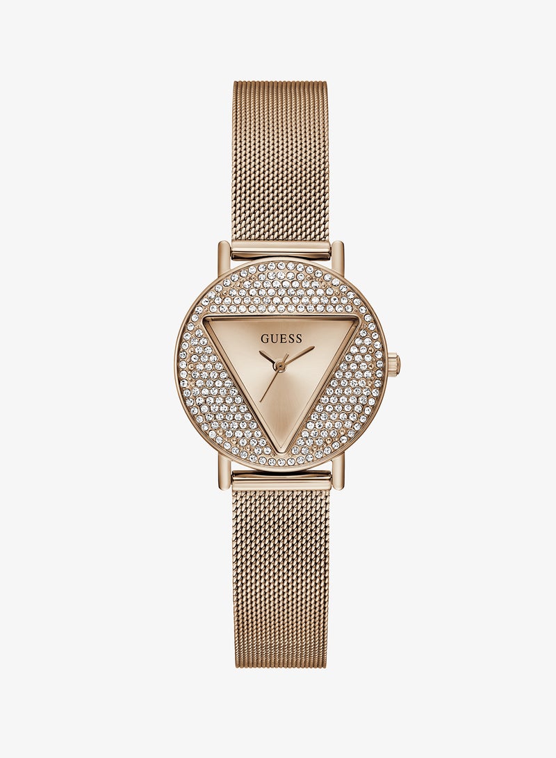 GUESS Mini Iconic Steel Strap Analog Watch - Image 1