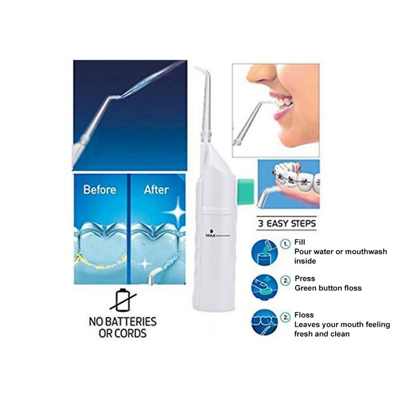 Oral Irrigator Water Flosser Portable Dental 40ml Water Tank Waterproof Teeth Cleaner No Batteries or Cord - Image 4