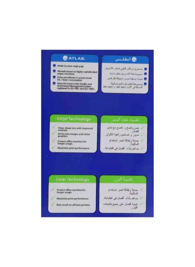 ATLAS Atlas Premium Paper, Photo Copy Paper Set, A4 Size- 500 Sheets  - Image 4