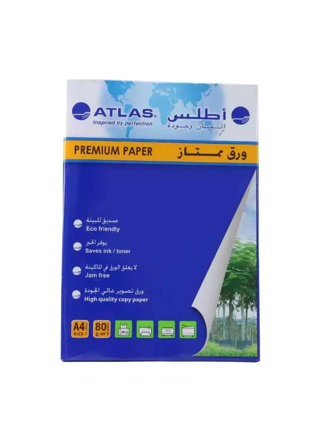 ATLAS Atlas Premium Paper, Photo Copy Paper Set, A4 Size- 500 Sheets  - Image 1