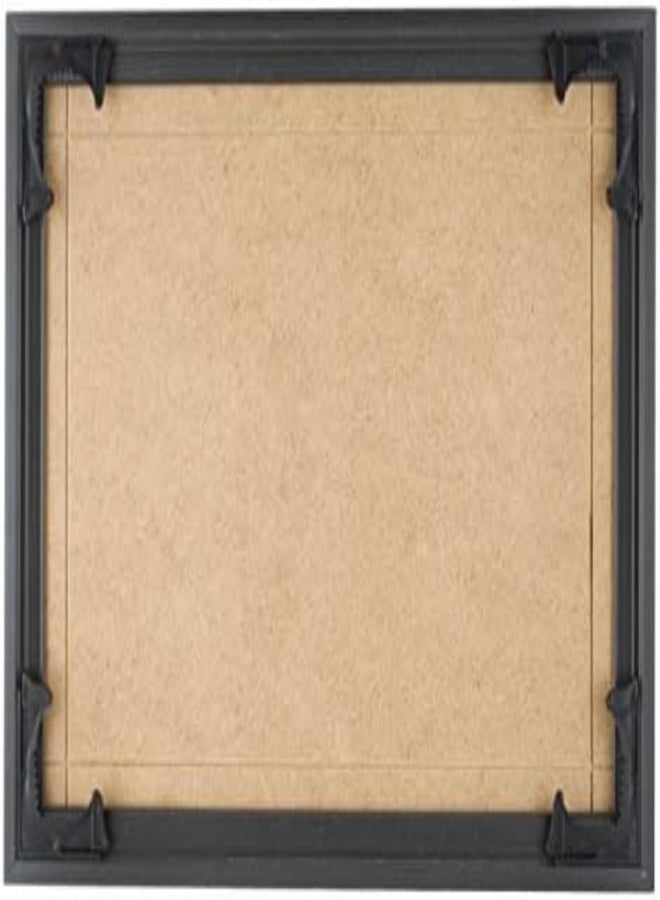 AKDC Quadro Frames Picture Frame Kit, Black, Wide Molding, 21X297Cm - Image 1