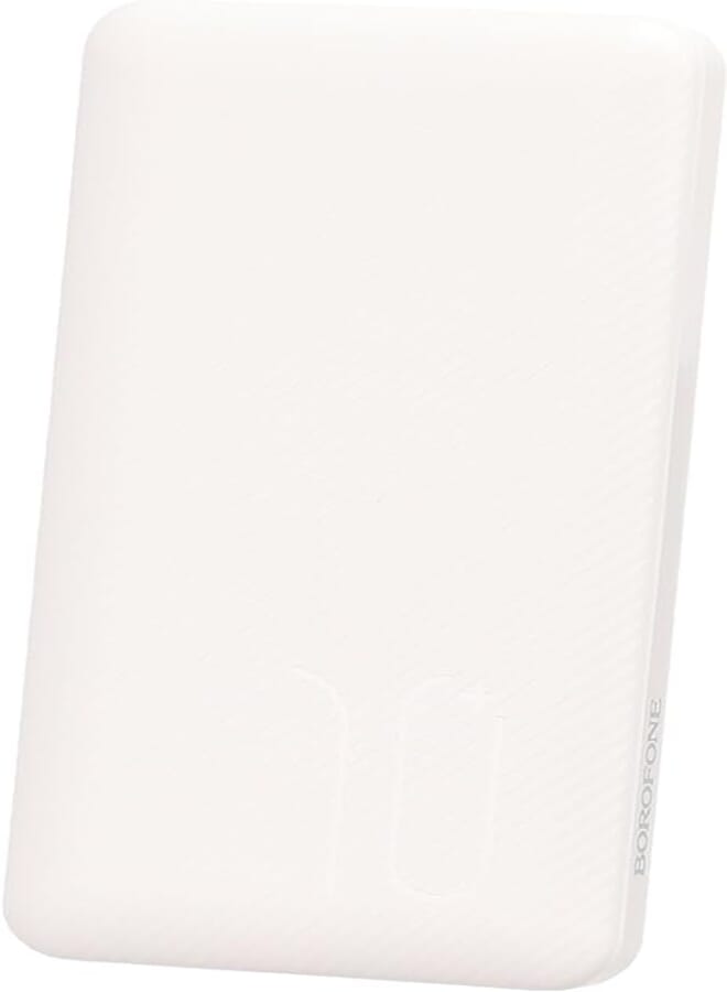 Borofone BT28 Ultra Slim Power Bank 10000mAh 2.0A Micro Input And Dual USB Output - White