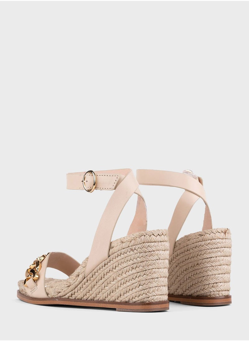Kanna Ball Lux Wedge Sandals  - Image 2