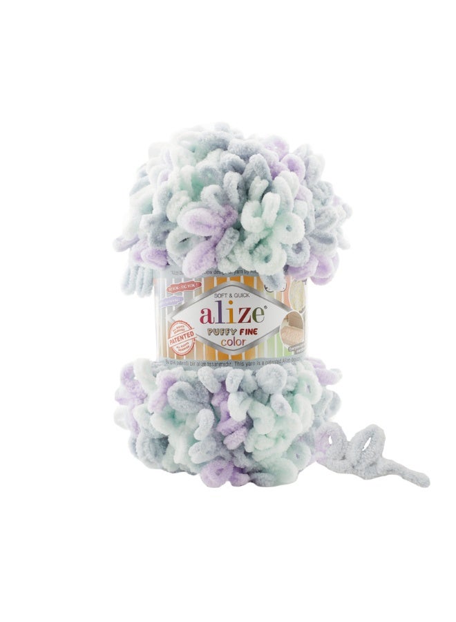 Alize Puffy Fine Color Small Loop Yarn Turkey 6466