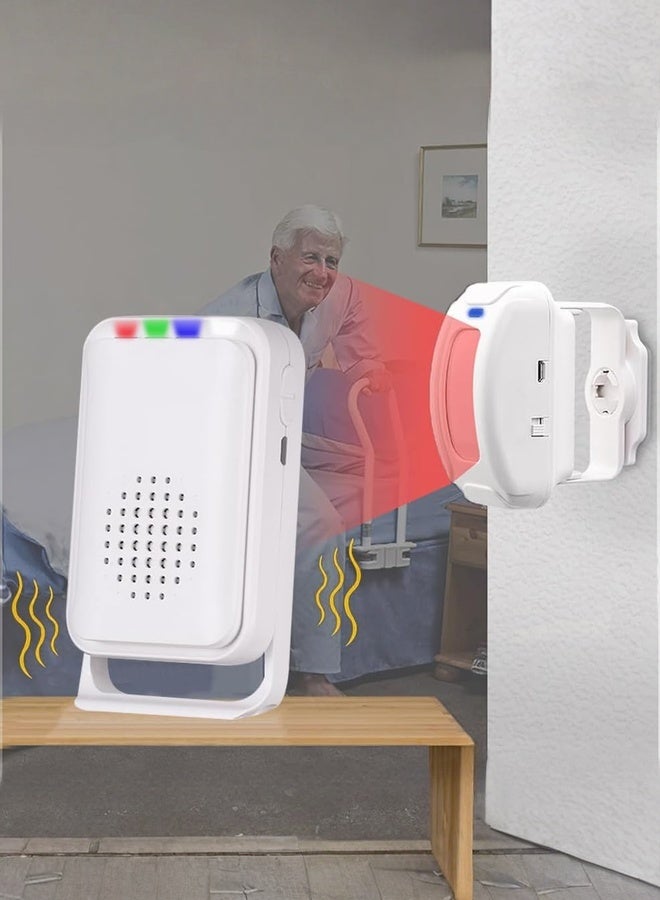 WALALLA Bed Alarm for Elderly Adults Wireless,Bed Sensor Alarm and Fall Prevention for Elderly/Dementia Patients and More,Caregiver Pager/ Motion Sensor Alarm with Vibration - Image 1